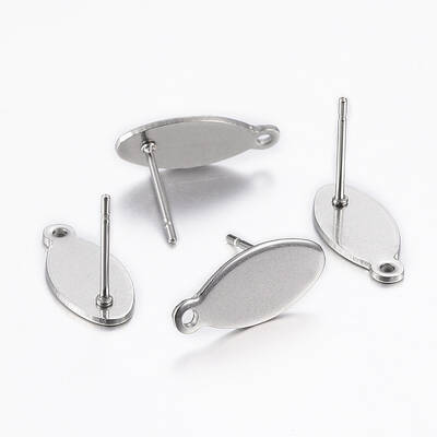 Non-Tarnish 304 Stainless Steel Stud Earring Findings