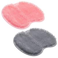 2PACK Shower Foot  Mat Back Washer Back Exfoliating Bath Wash Pad Wall Mounted Slip Suction Cups Foot Scrubber for Use in Sho...