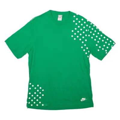 NIKE Spotted Mens T-Shirt Green M