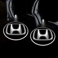 KLIFE LIMITED 2Pcs LED Car Door Welcome Light HD Projector Lamp Accessories For Honda Civic Fit Accord City Vezel CR-V S660 O...