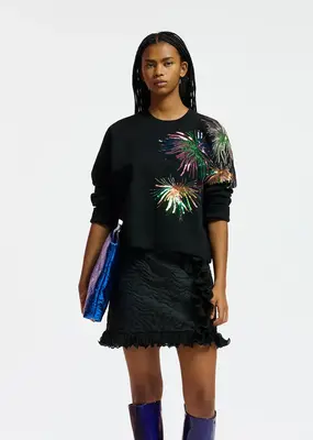 Sweatshirt Esweat Black | Color: BLACK | Size: 0-XS