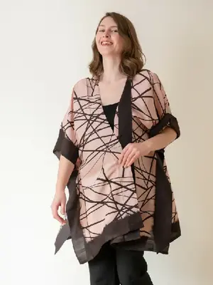 Organic Silk Kimono- Quad