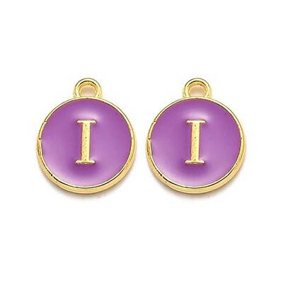Golden Plated Alloy Enamel Charms