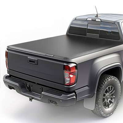 YITAMOTOR® Soft Quad Fold 2014-2018 Chevy Silverado/ GMC Sierra 1500, 2019 Legacy/Limited, Fleetside 6.6 ft Bed Truck Bed To...