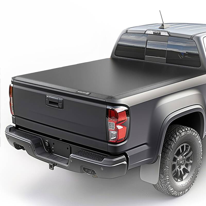 YITAMOTOR® Soft Quad Fold 2014-2018 Chevy Silverado/ GMC Sierra 1500, 2019 Legacy/Limited, Fleetside 6.6 ft Bed Truck Bed To...