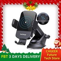 Wireless Car Charger, CHGeek 15W Auto-Clamping Car Mount for Cellphone Charging, Mobile Phone Holder, Smartphone Mount, Table...