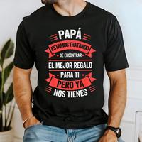 [Cotton graphic tees]men gifts Casual shortsleeve tops Funny Fathers Day Shirt 23MAY25TT1