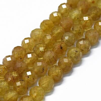 Natural Yellow Apatite Beads Strands