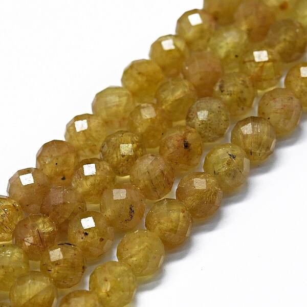 Natural Yellow Apatite Beads Strands