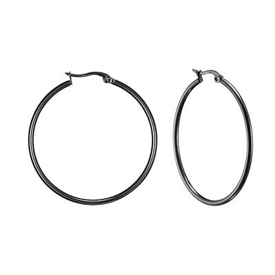304 Stainless Steel Big Hoop Earrings