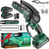 PAOWAFOL Mini Chainsaw Cordless 6-Inch with 2.0AH Battery, For husband,Famliy,Home DIY,Easy to Use, Ideal for Garden and Logg...
