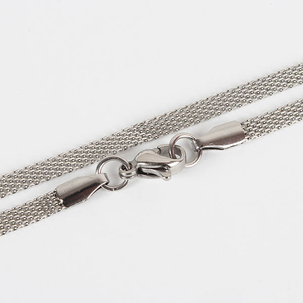 Tarnish Resistant 304 Stainless Steel Mesh Chain Necklace Making