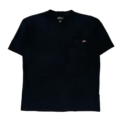 Pocket Dickies T-Shirt - Large Black Cotton