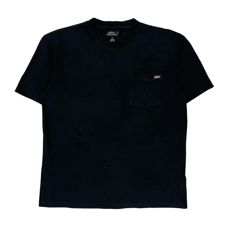 Pocket Dickies T-Shirt - Large Black Cotton