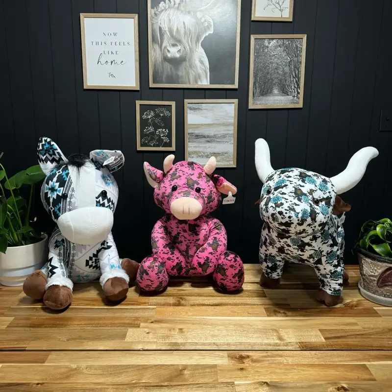 Farm Pal Plushie Pillow Bed Accessory - Cozy and Cuddly Farm Animal Designs for Your Bed