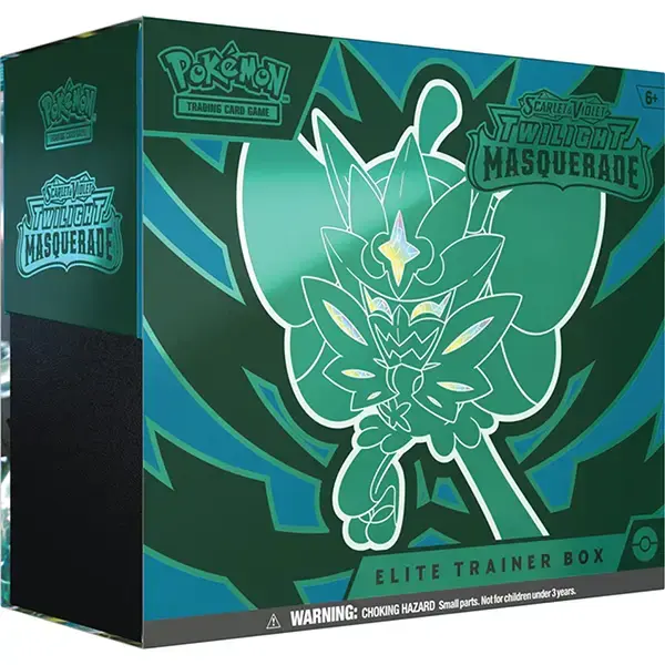 Pokémon TCG Twilight Masquerade Elite Trainer Box ETB - Includes 9 Booster Packs, Foil Promo Card, and More for Scarlet & Vi...