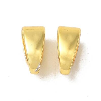 Rack Plating Brass Snap on Bails