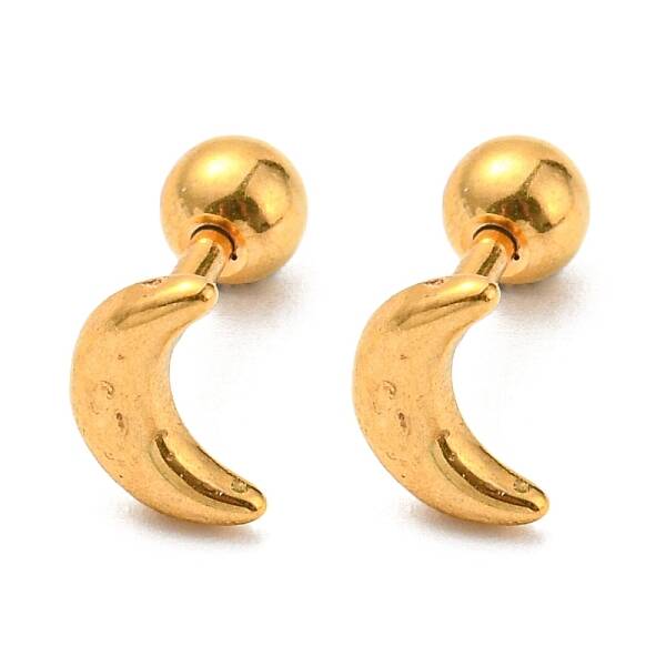 Ion Plating(IP) 304 Stainless Steel Stud Earrings