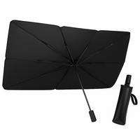 Foldable Sunshade for Car Outside - 140x78cm Windshield Umbrella - Blocks Heat & UV - Quick Install - Summer Must Have - Refl...