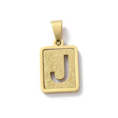 304 Stainless Steel Alphabet Pendants