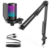 FIFINE A6T USB Gaming Microphone Kit for PC,PS4/5, Podcast Condenser Mic with Boom Arm, Pop Filter, Mute Button for Streaming...