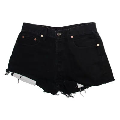 LEVI'S Womens Denim Shorts Black S W28