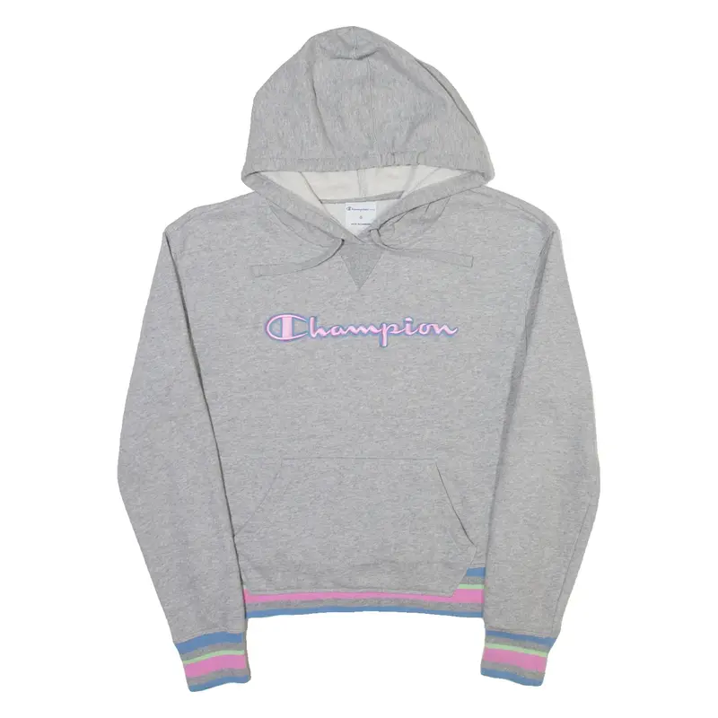 CHAMPION Womens Green Hoodie S