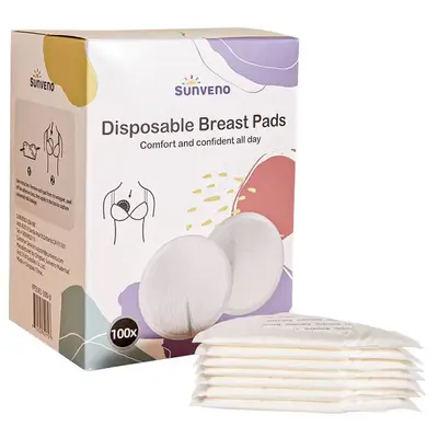 Sunveno Ultra-Thin Disposable Breast Pads for Comfortable Nursing