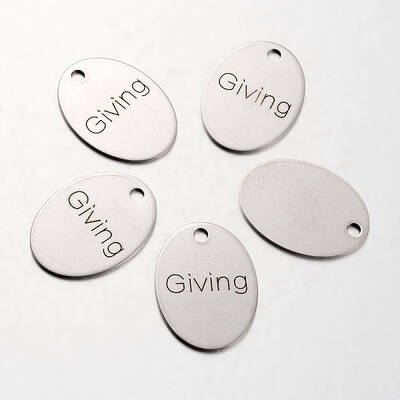 Non-Tarnish Spray Painted Stainless Steel Pendants