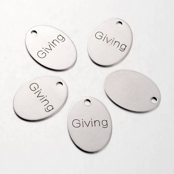 Non-Tarnish Spray Painted Stainless Steel Pendants
