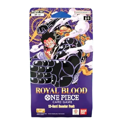 Bandai One Piece OP-10 Royal Blood Sleeved Booster Pack Blister Card Game 12-Card Pack for Collectors