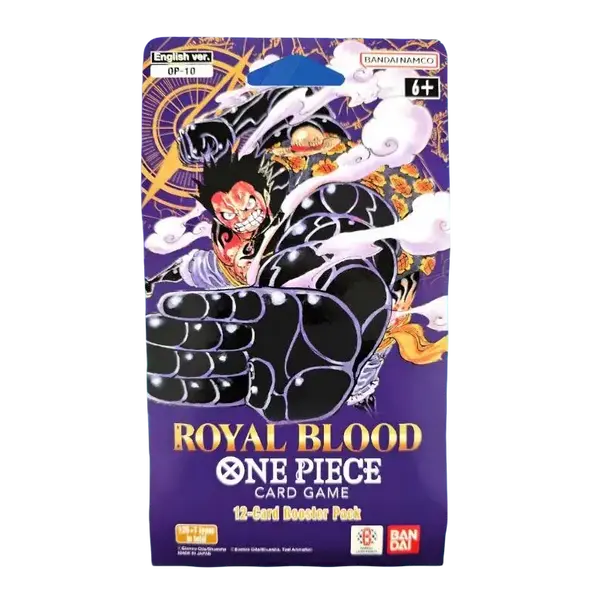 Bandai One Piece OP-10 Royal Blood Sleeved Booster Pack Blister Card Game 12-Card Pack for Collectors