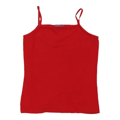 Age 14 Kids Fashion Cami Top - Large Red Cotton