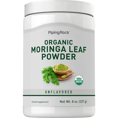 Moringa Leaf Powder (Organic), 8 oz (227 g) Bottle
