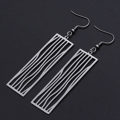 Tarnish Resistant 201 Stainless Steel Dangle Earrings