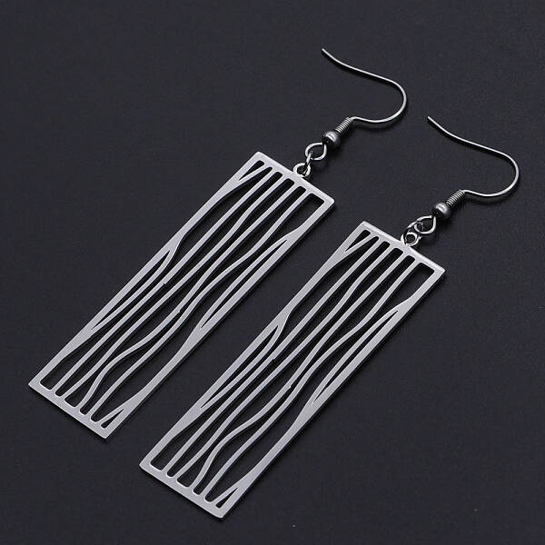 Tarnish Resistant 201 Stainless Steel Dangle Earrings