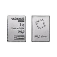 Valcambi 1 Gram .999 Fine Silver Bar