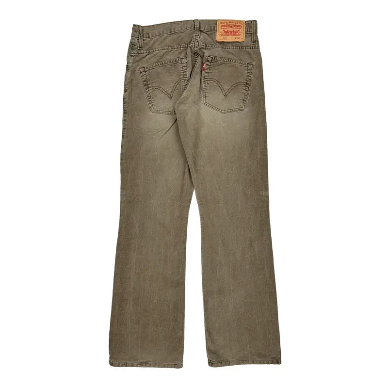 Levis Cord Trousers - 29? Waist Grey Cotton
