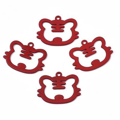 Spray Painted Alloy Pendants