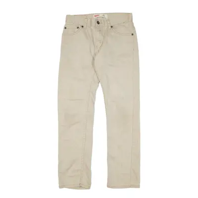 LEVI'S 511 Jeans Beige Denim Slim Straight Boys W27 L27