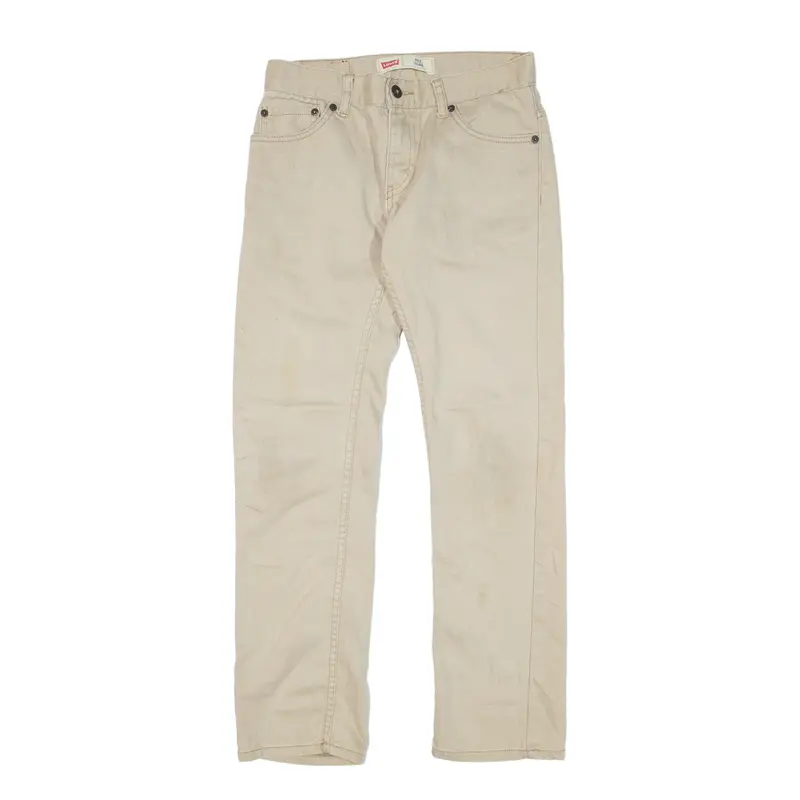 LEVI'S 511 Jeans Beige Denim Slim Straight Boys W27 L27