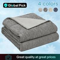 All Season Cooling Warm Blanket, 500gsm Soft Cloud-like Lightweight Breathable Skin-friendly Summer Blanket, Reversible Cooli...