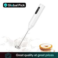Father's Day Gifts, Coffee Frother, Handheld Milk Frother, Adjustable Speeds Rechargeable Electric Blender Coffee Frother, Wh...