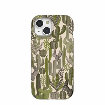 Seashell Succulent Cacti iPhone 15 Case