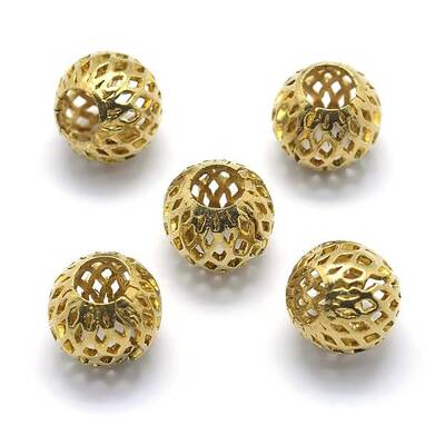 Brass Filigree European Beads