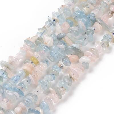 Natural Morganite Chip Beads Strands