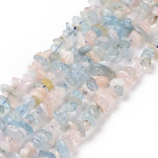 Natural Morganite Chip Beads Strands