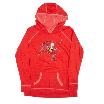 NFL Tampa Bay Buccaneers USA Hoodie Red Pullover Womens XL