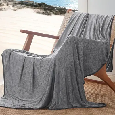 Keep Cool for Night Sweats Cooling Blankets for Hot Sleepers - Summer Blanket Lightweight Breathable Soft Double Side Enhance...