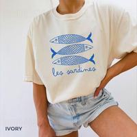 Comfort Color Sardine Shirt Tinned Fish French Shirt Tomato Girl Summer Coastal Granddaughter Downtown Girl Ocean Inspired St...